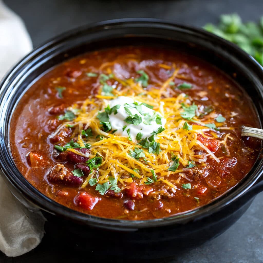 Taco Soup in Slow Cooker