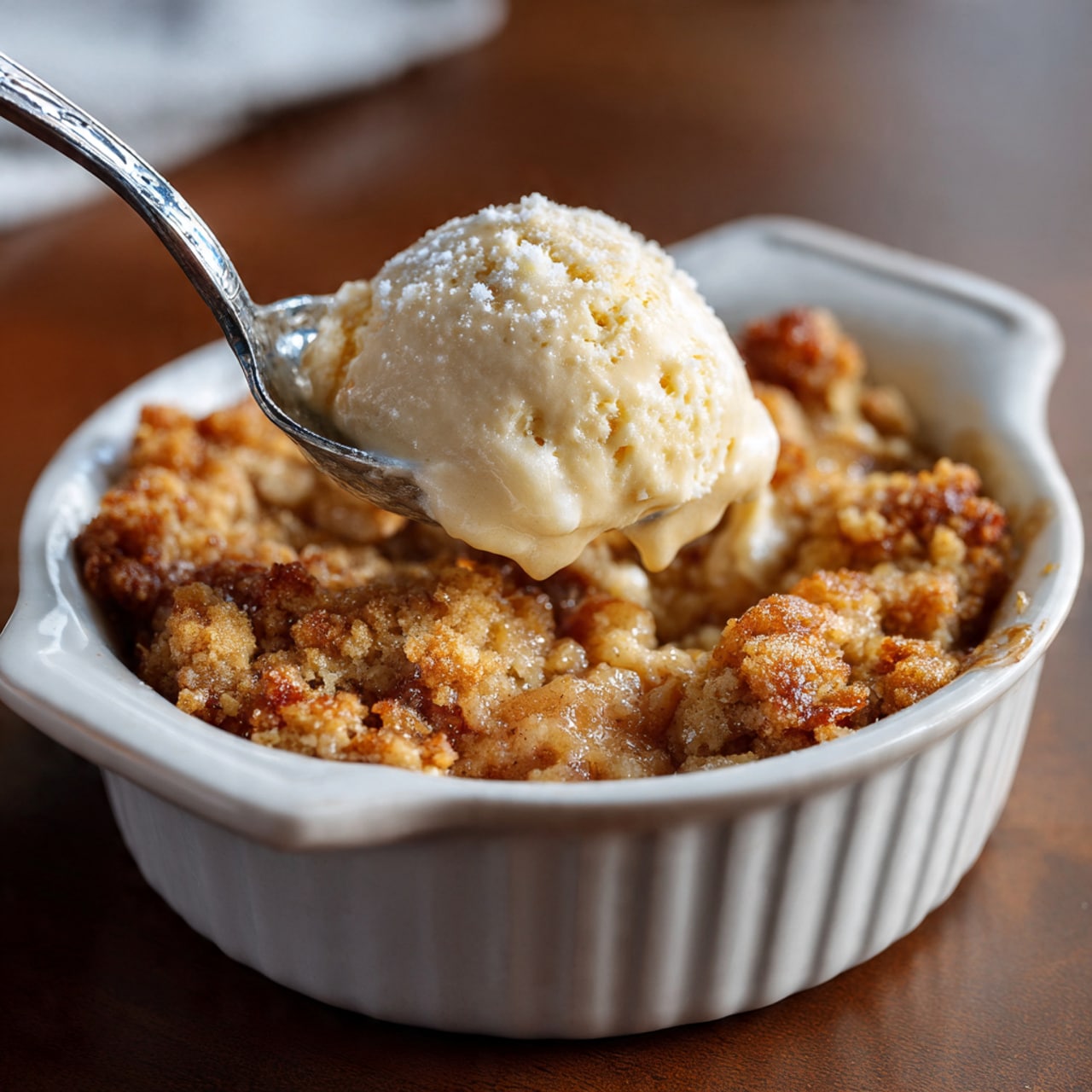 Amish 3-Ingredient Sweet Crumble Casserole