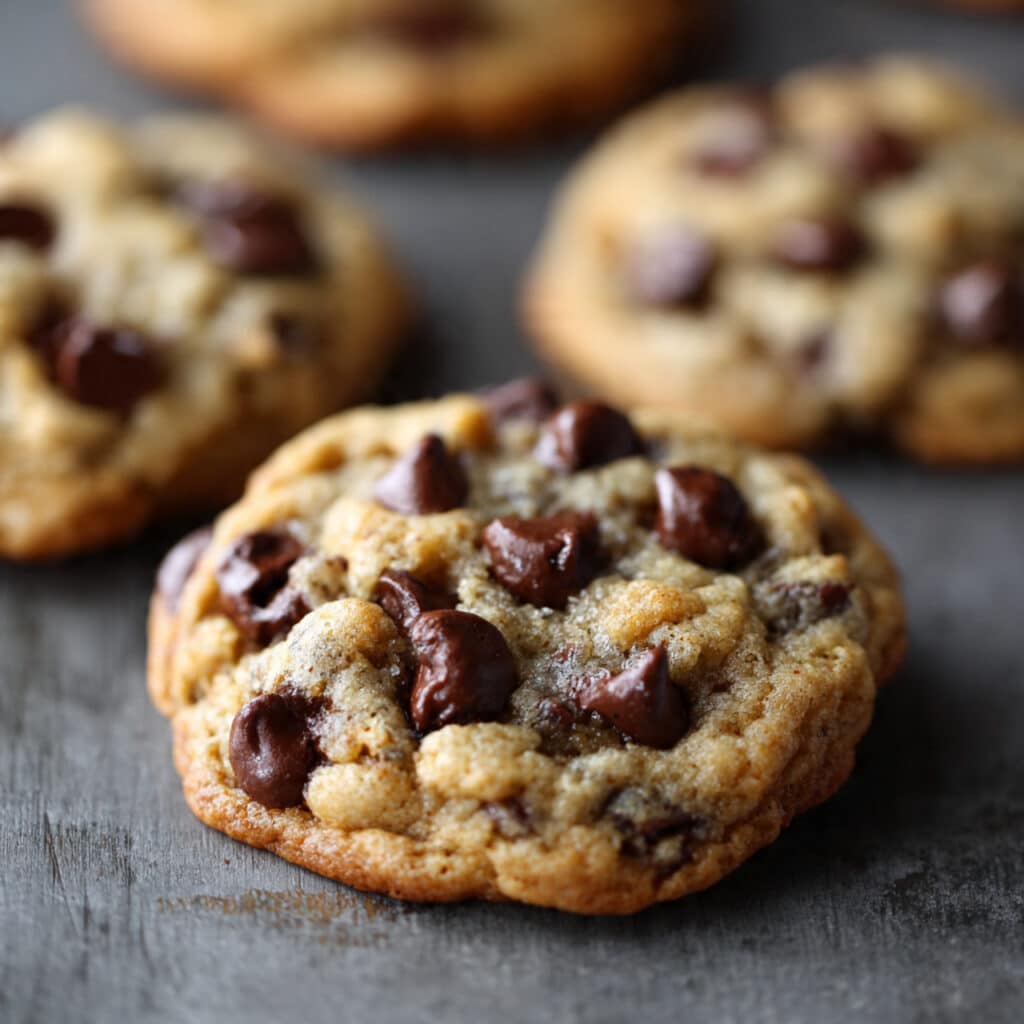 Healthy Greek Yogurt Chocolate Chip Cookies with Melty Centers