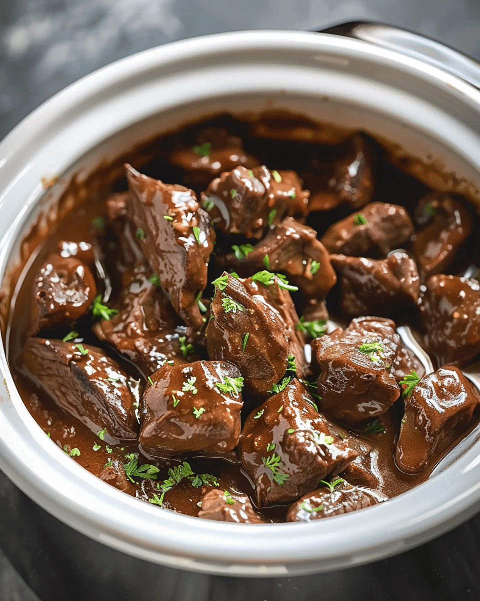 Crockpot Coca-Cola Beef Tips