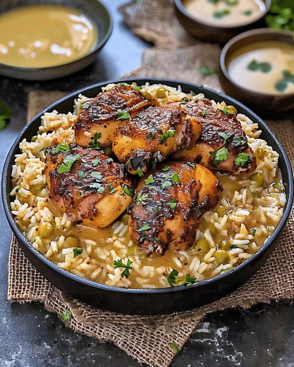 Best Smothered Chicken and Rice Recipe – Creamy, Cheesy, and Packed with Flavor