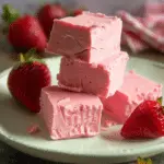 2 Ingredient Strawberry No-Bake Fudge