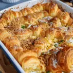 Eggnog Croissant French Toast Casserole