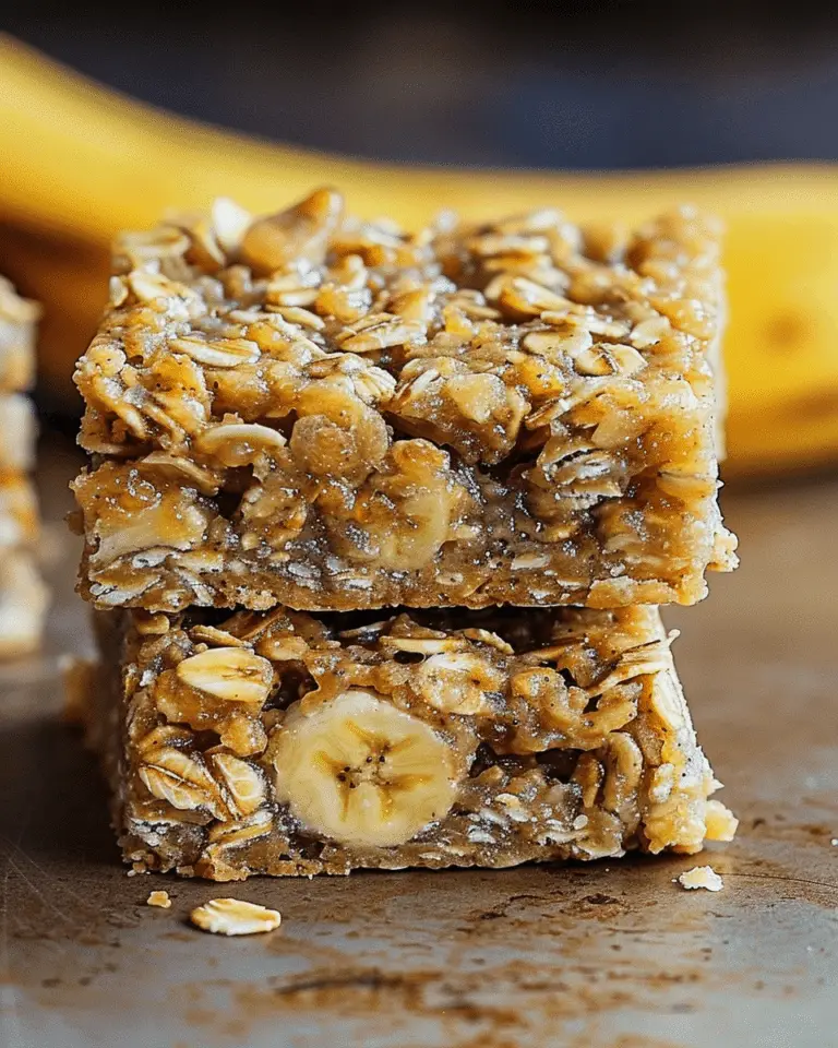 Banana Oatmeal Bars