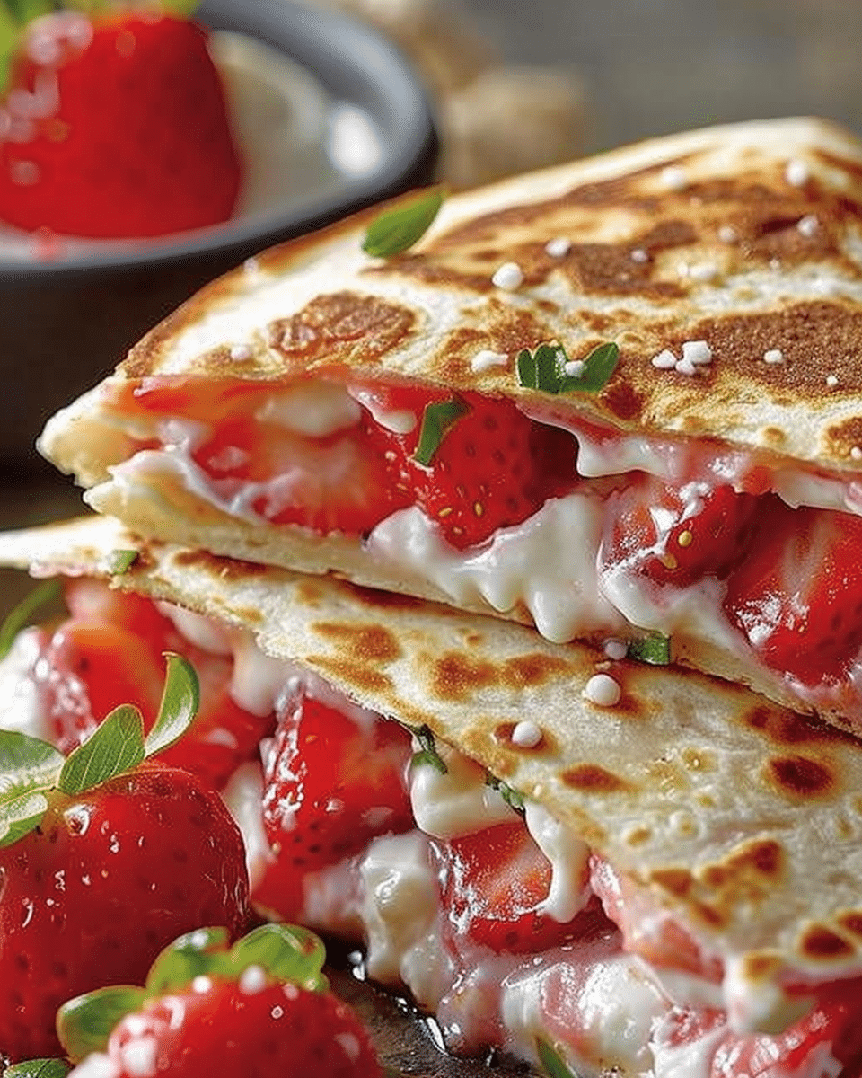 Strawberry Cheesecake Quesadillas