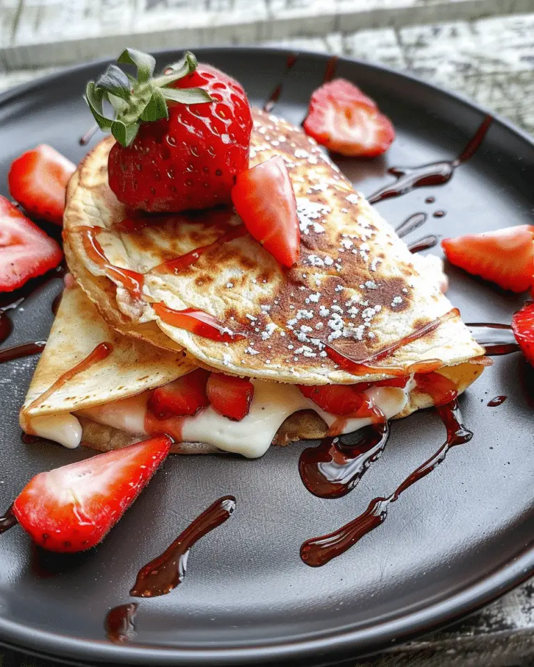 Strawberry Cheesecake Quesadillas