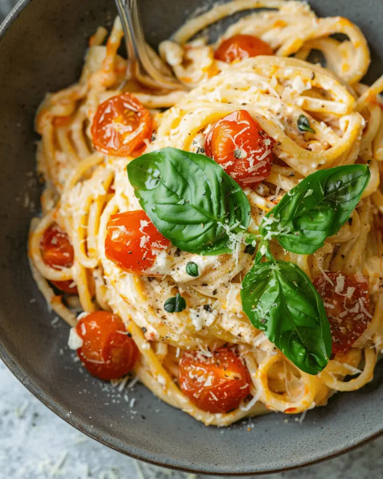 Roasted Tomato and Garlic Ricotta Pasta