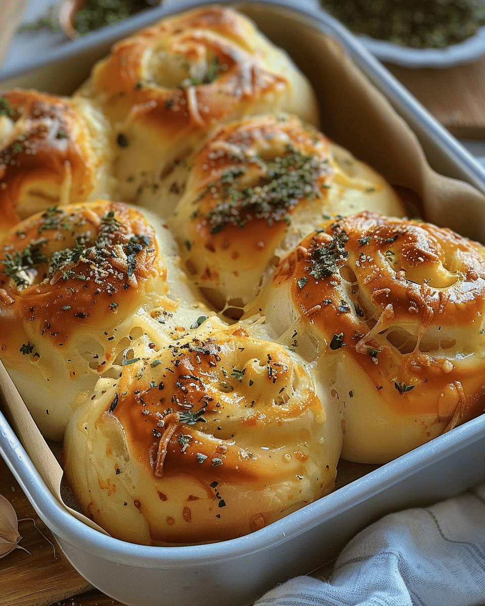 Buttery Cheese Garlic Rolls