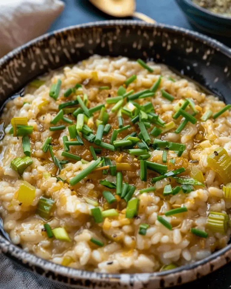 Caramelised Leeks Risotto (Vegan Recipe)