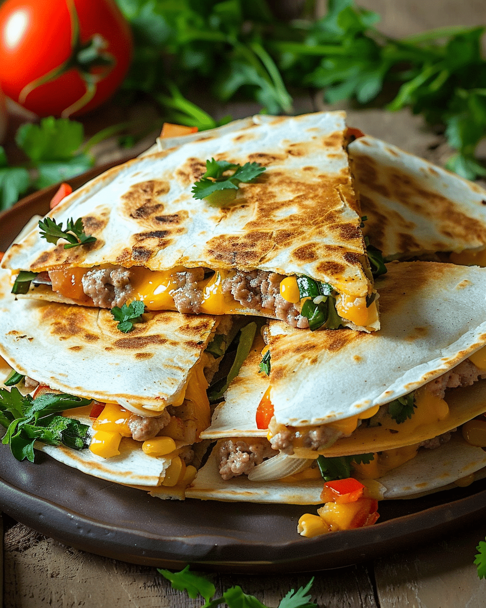 Easy Hamburger Quesadilla – A Quick and Cheesy Fusion Favorite