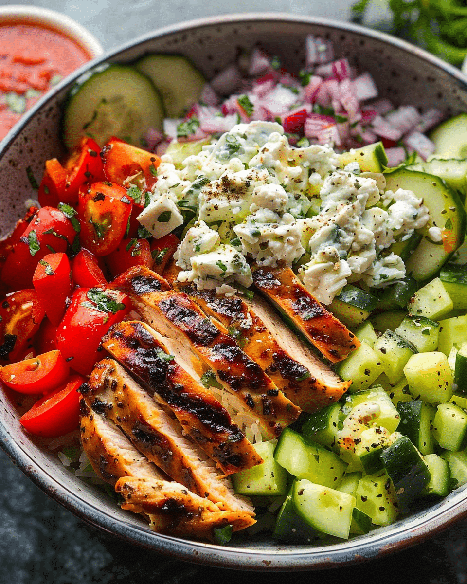 Greek Chicken Bowls