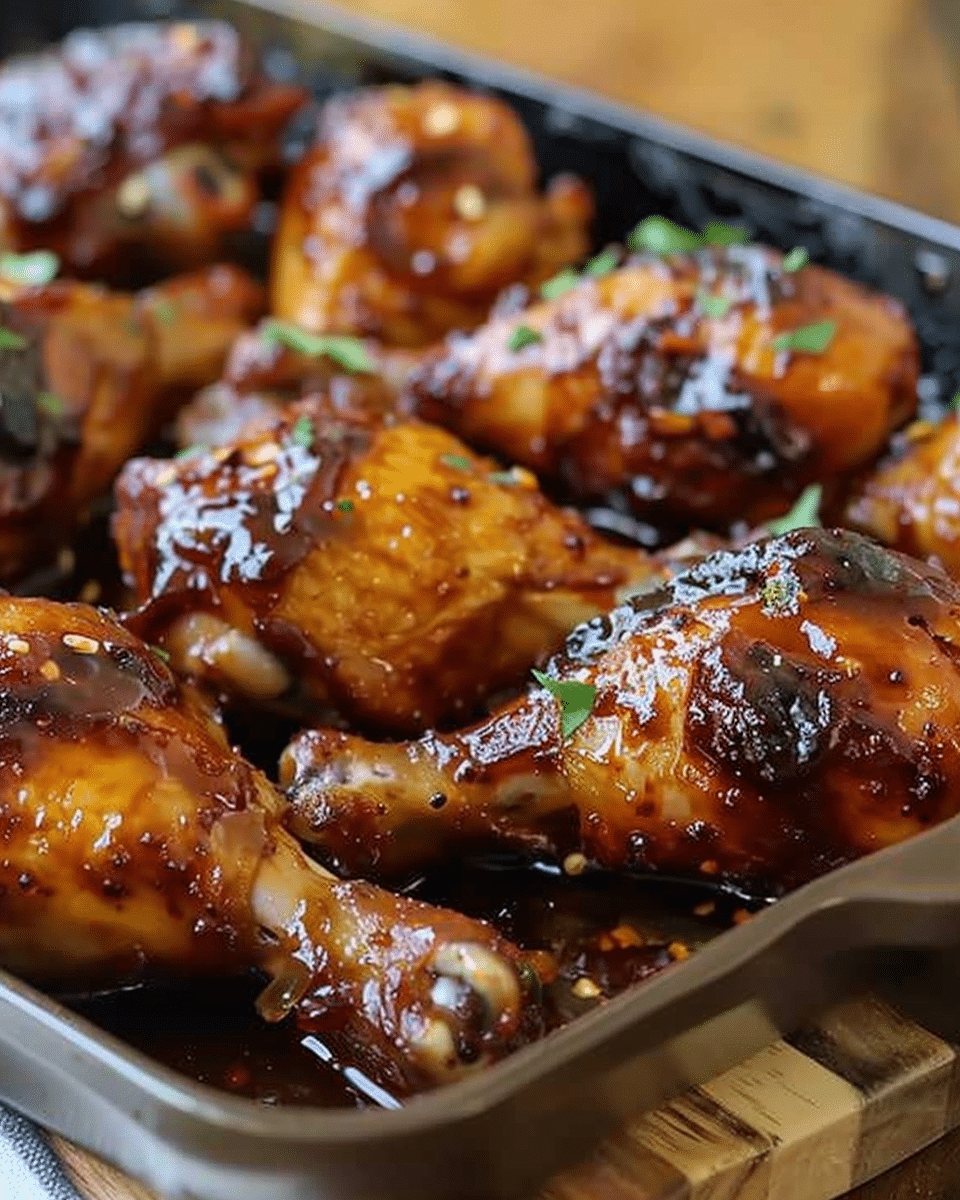 Slow Cooker Sweet Baby Ray’s Chicken Drumsticks