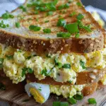 Creamy Egg Salad Sandwich Recipe Perfect for Easy Toasted Sourdough Lunch