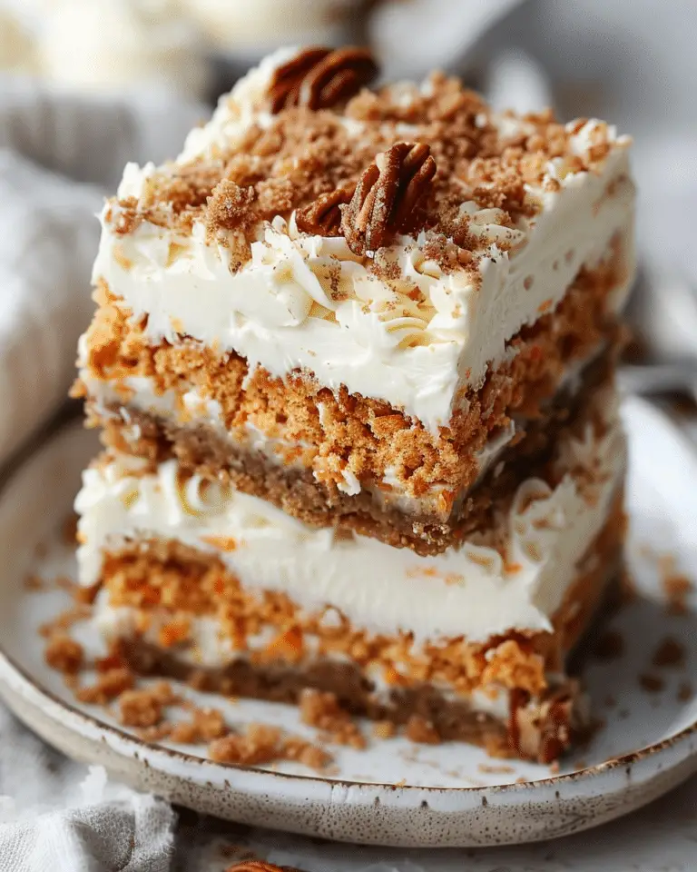 Irresistibly Indulgent Carrot Cake Cream Cheese Bars