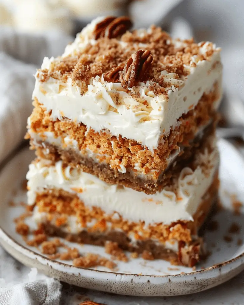 Irresistibly Indulgent Carrot Cake Cream Cheese Bars