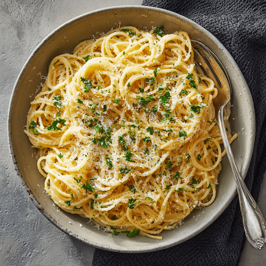 5 Ingredient Garlic Parmesan Pasta
