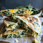 Savory Spinach Artichoke Quesadillas