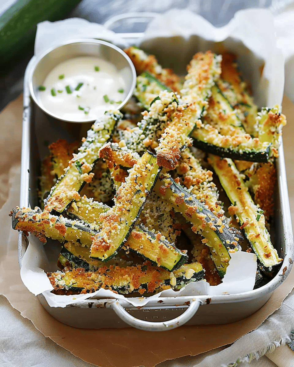 Parmesan Zucchini Fries