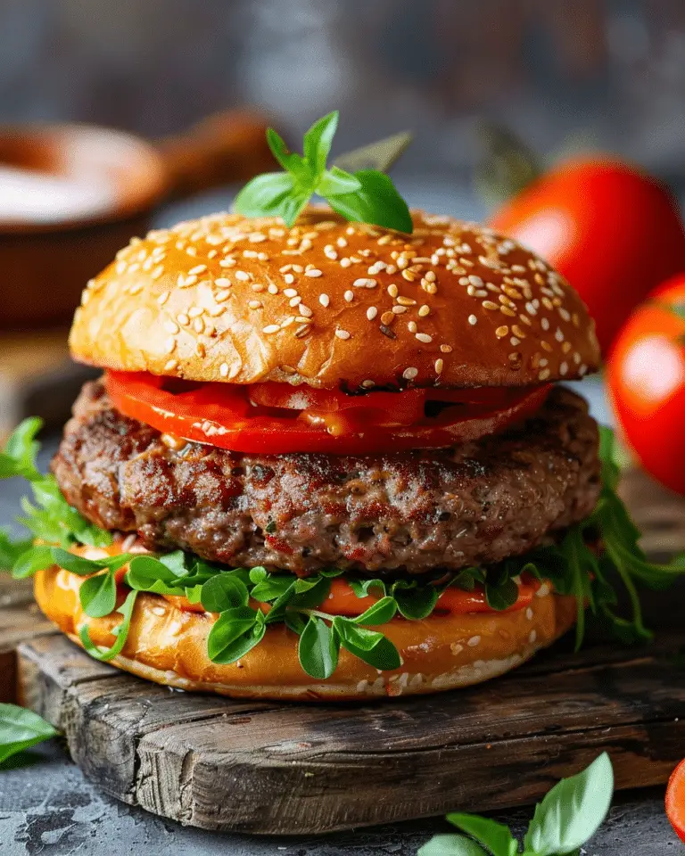 Keto Feta Burgers with Tomato Cream for a Flavor Boost