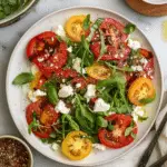 Heirloom Tomato Salad with Whipped Feta and Balsamic