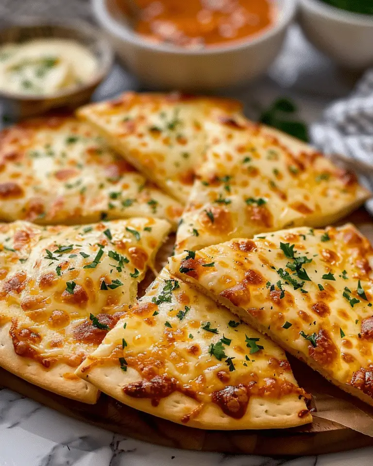 Air Fryer Cheesy Tortilla Garlic Bread