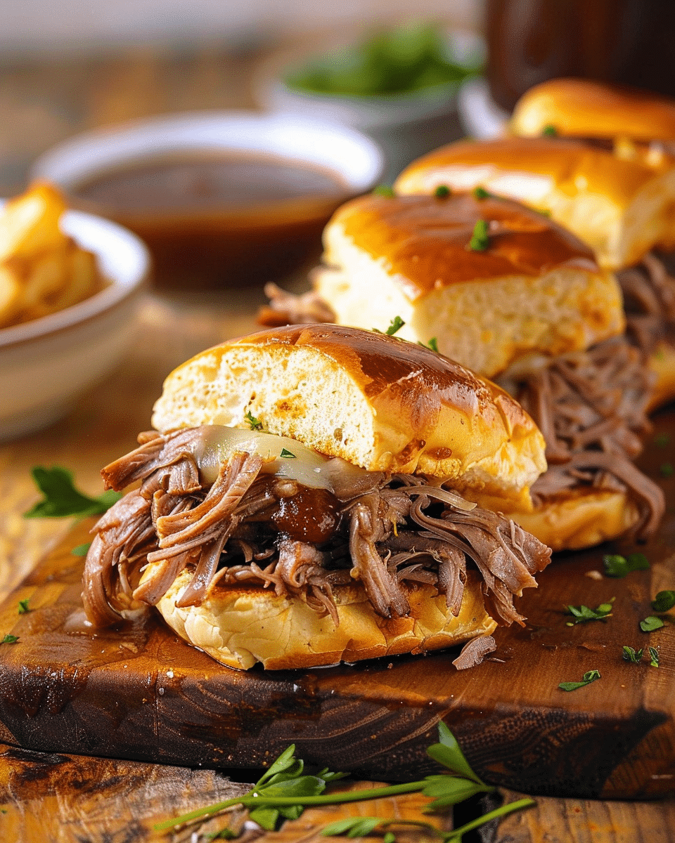 Easy French Dip Sliders