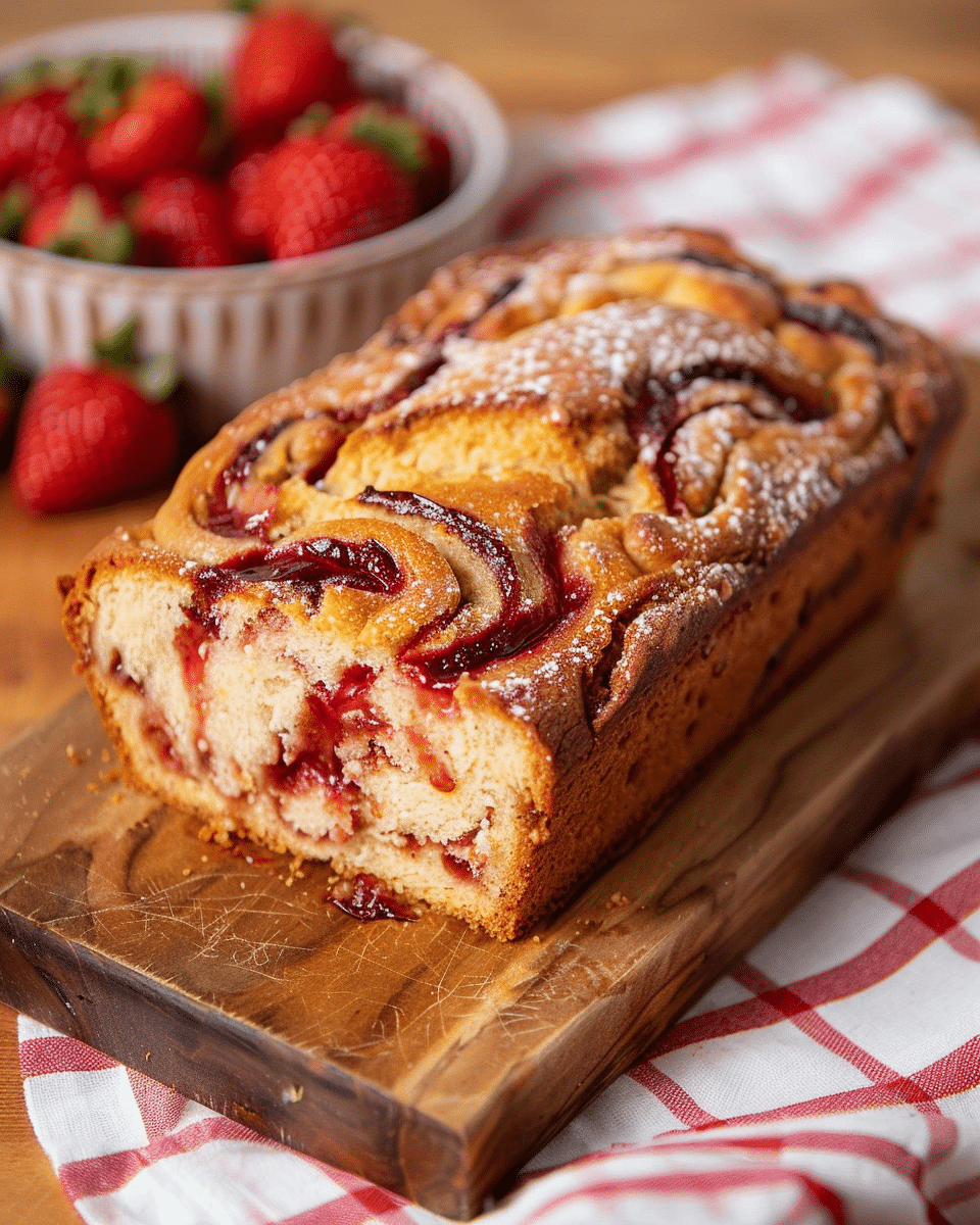 Strawberry Swirl Loaf