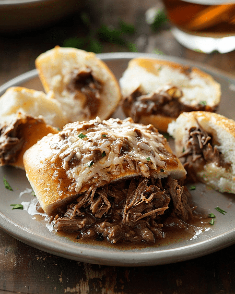 4-Ingredient Slow Cooker Championship Beef Dip