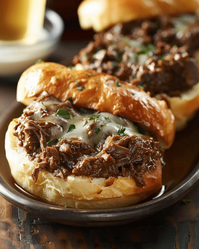 4-Ingredient Slow Cooker Championship Beef Dip
