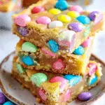 Easter Egg M&M Cake Mix Cookie Bars