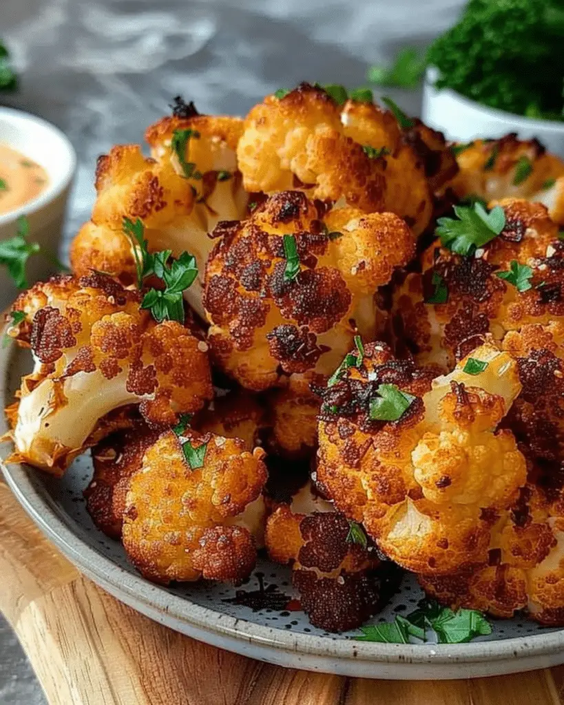 Keto Air-Fried Crispy Cauliflower