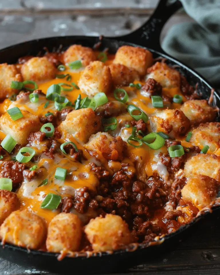 Tater Tot Sloppy Joe Skillet
