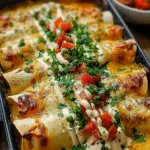 Creamy Chicken & Cheese Enchiladas