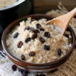 Slow Cooker Cinnamon Raisin Rice Pudding