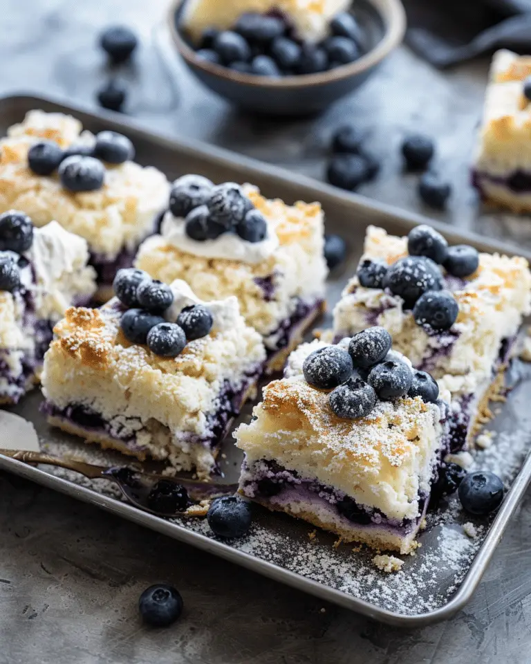 Sheet Pan Blueberry Shortcake