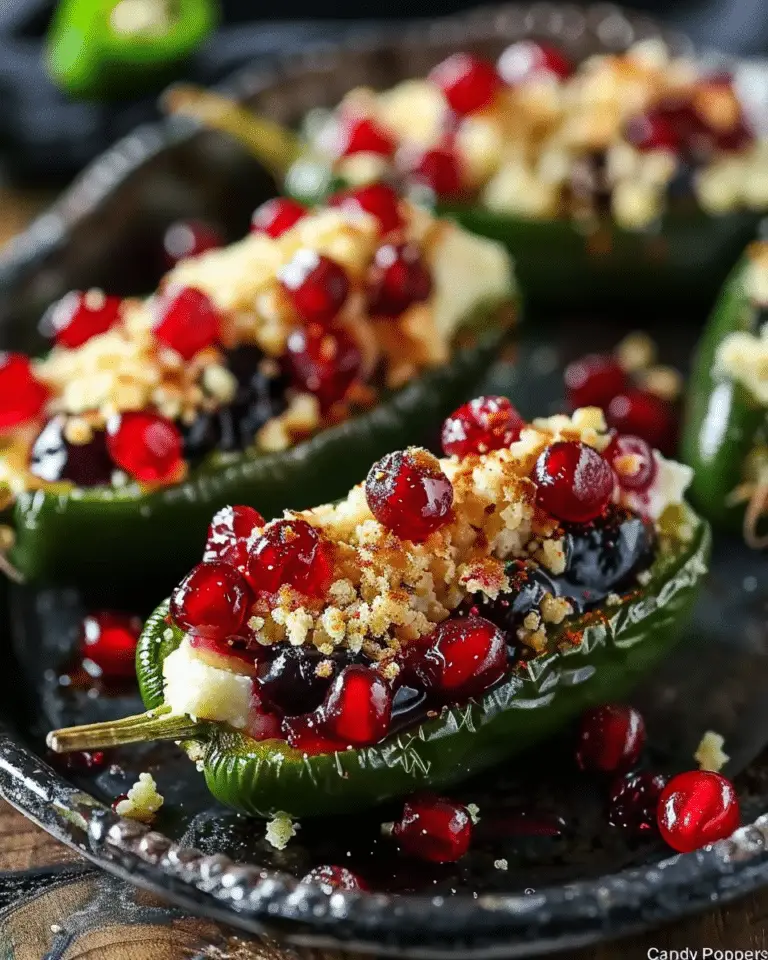 Berry & Brie Stuffed Jalapeño “Candy Poppers”