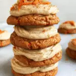 Carrot Cake Cookies with Brown Sugar Ermine Frosting