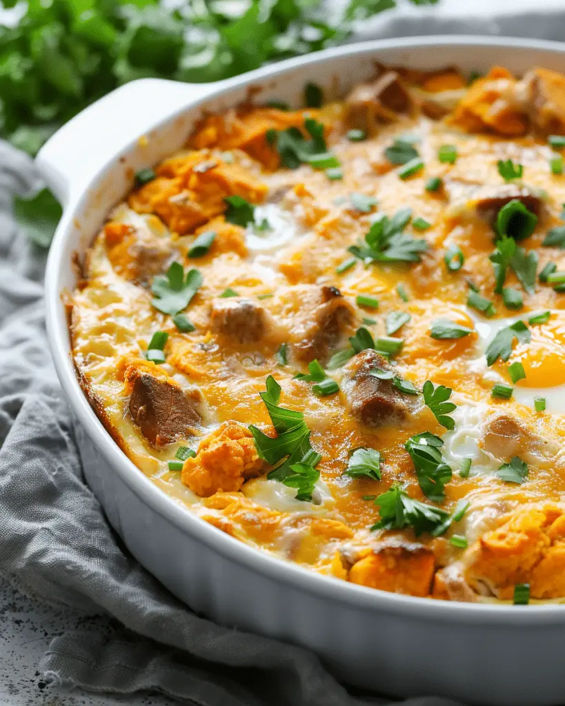 Easy Sweet Potato Egg Casserole