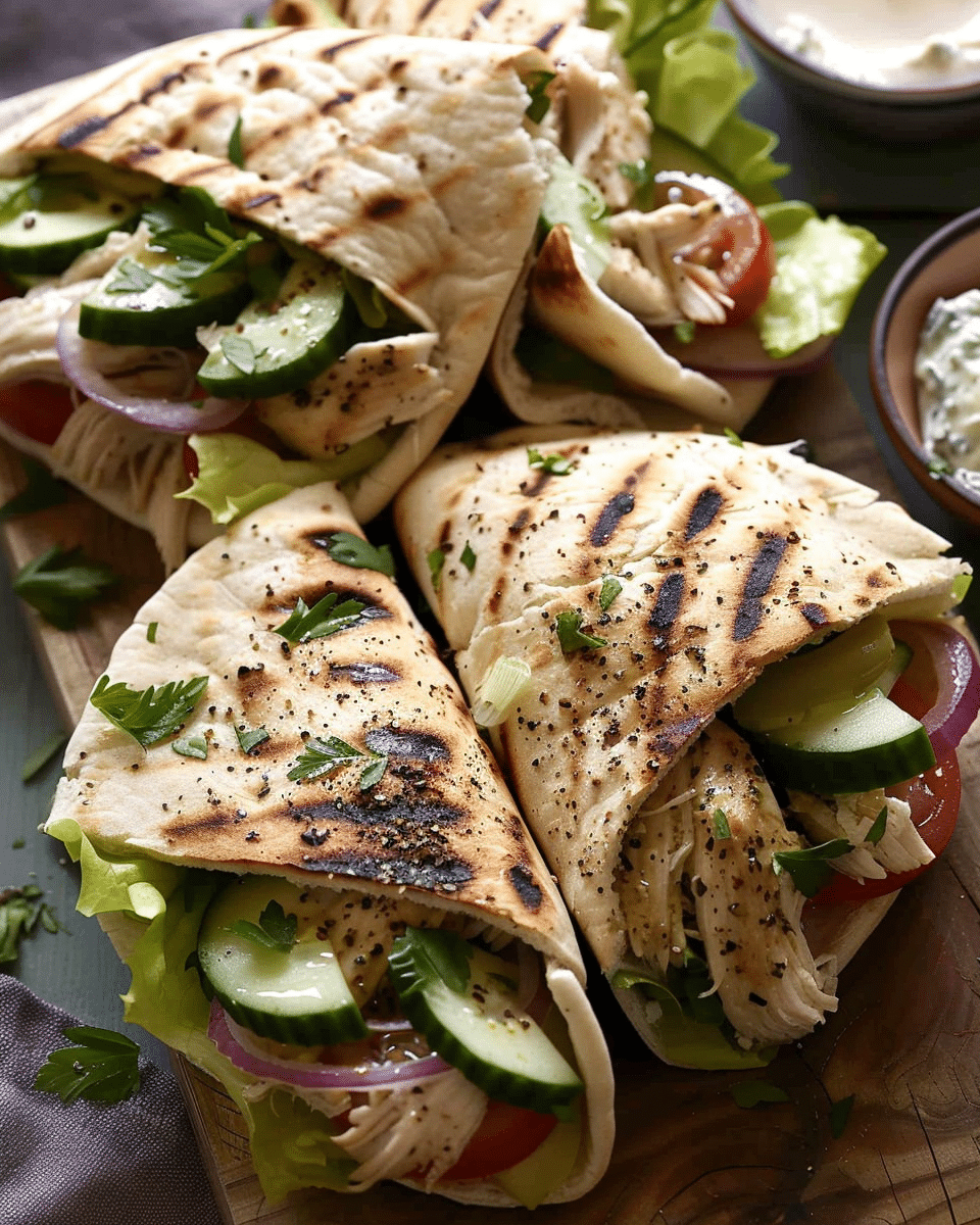 Stuffed Chicken Pita Bread