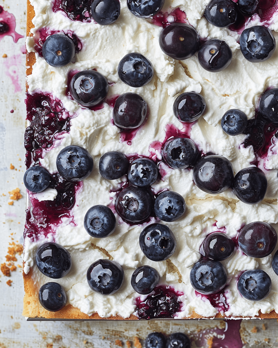 Sheet Pan Blueberry Shortcake