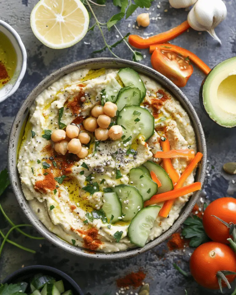 Roasted Veggie Hummus Bowl