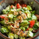 Healthy avocado chicken salad recipe