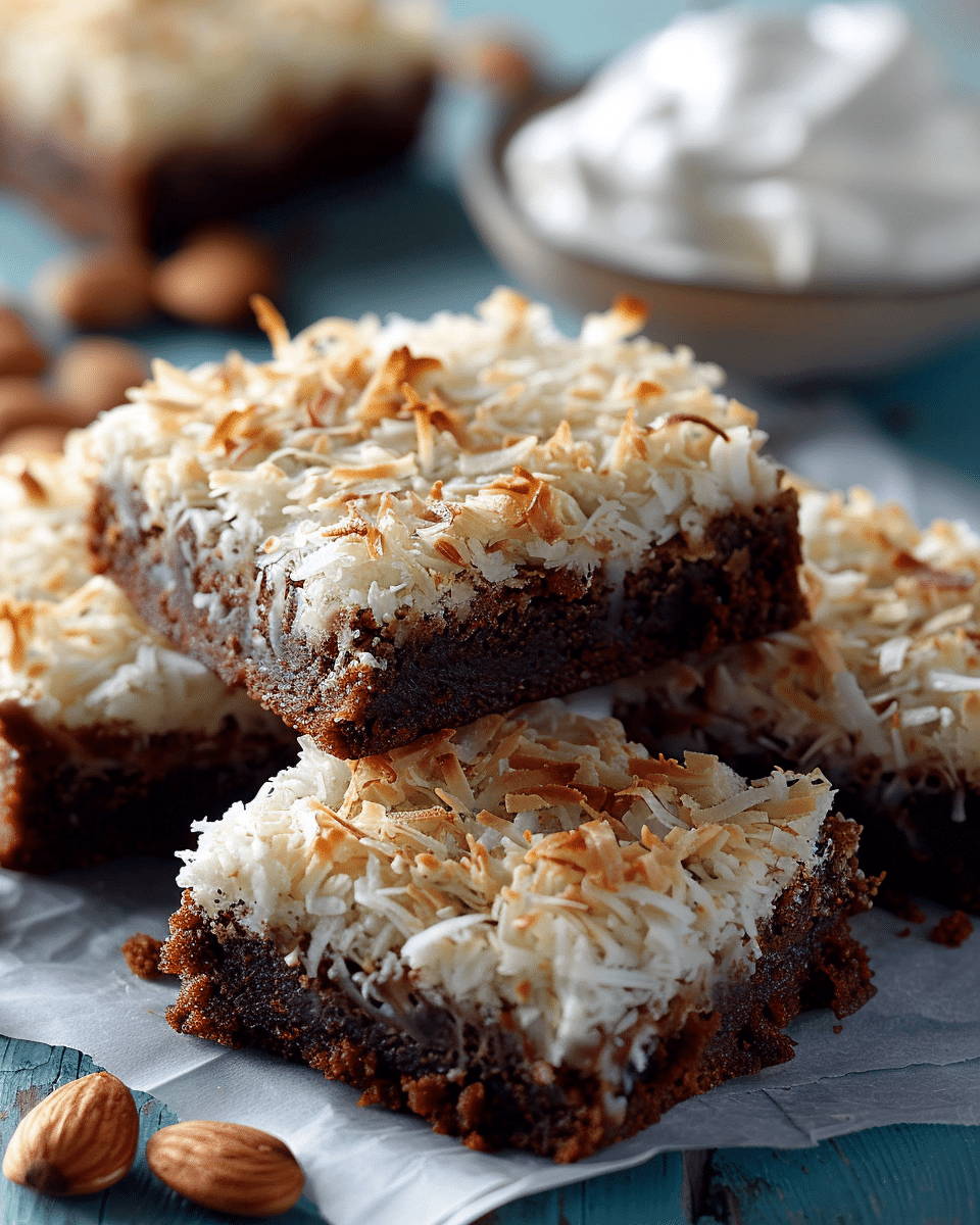 Coconut Cream Brownies