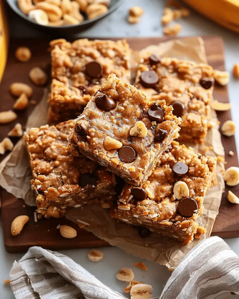 Peanut Butter Banana Bars