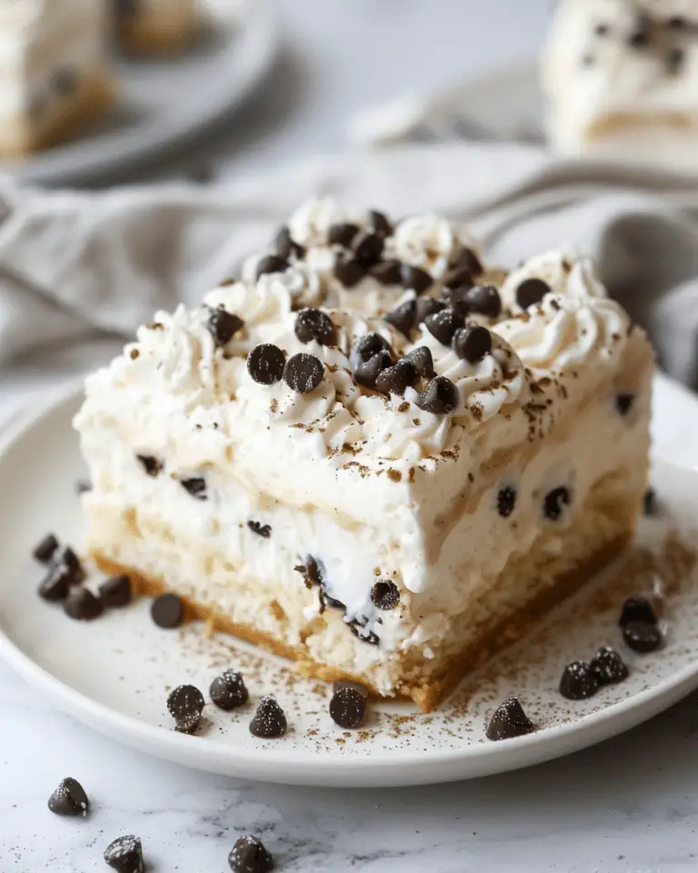 Cannoli Poke Cake