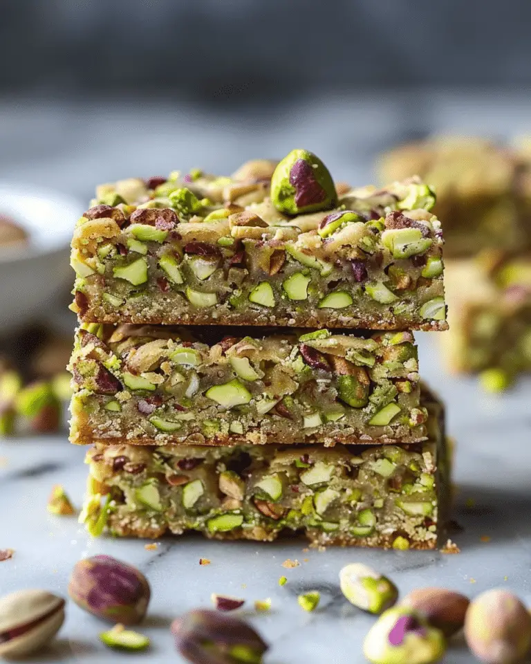 Pistachio Dream Cookie Bars