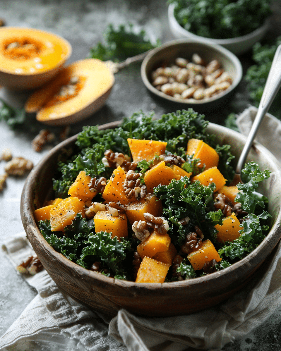 Butternut Squash Kale Salad