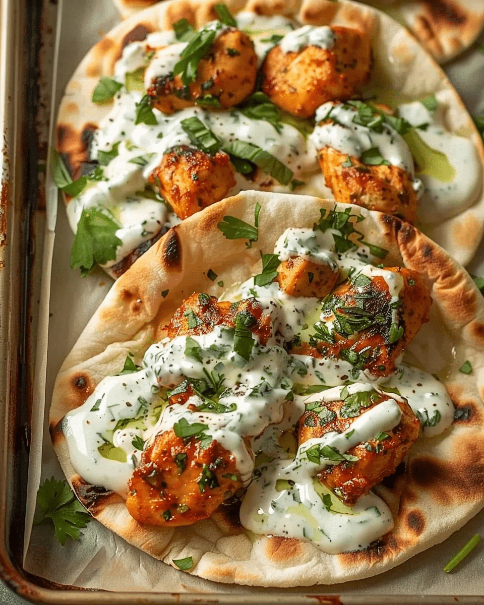 Sheet Pan Chicken Pitas with Herby Ranch