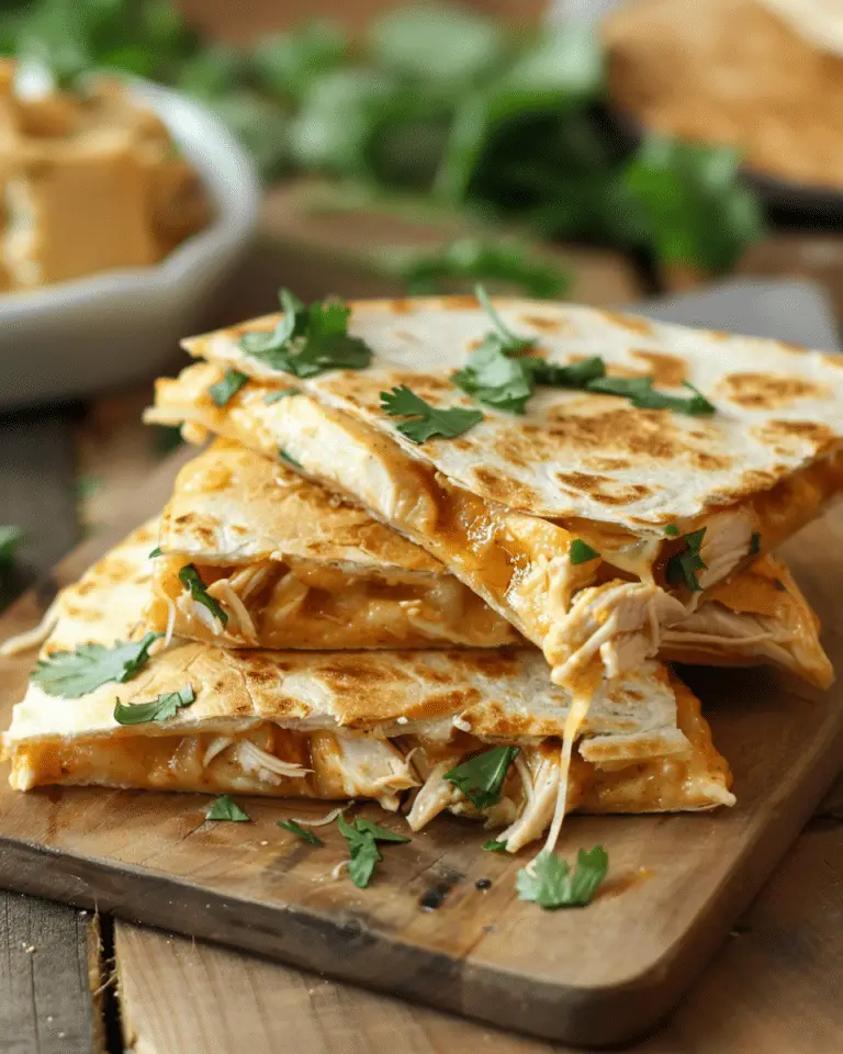 High-Protein Chicken Ranch Quesadilla : Crispy, Creamy & Low-Carb