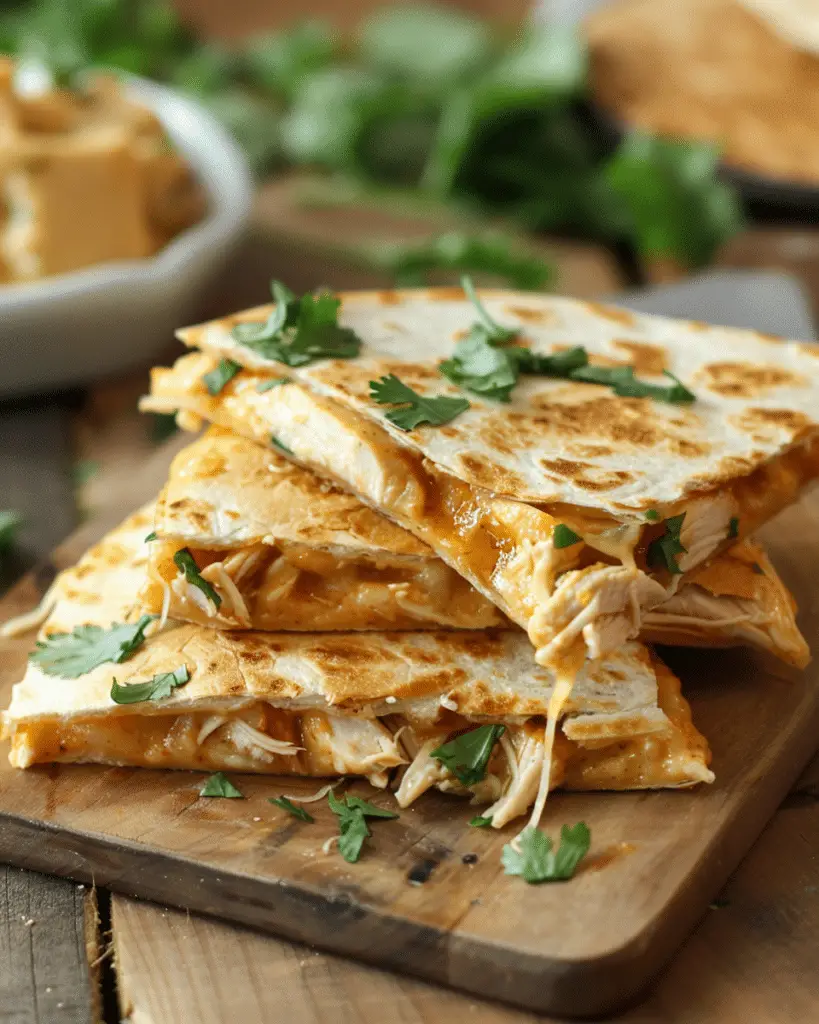 High-Protein Chicken Ranch Quesadilla : Crispy, Creamy & Low-Carb